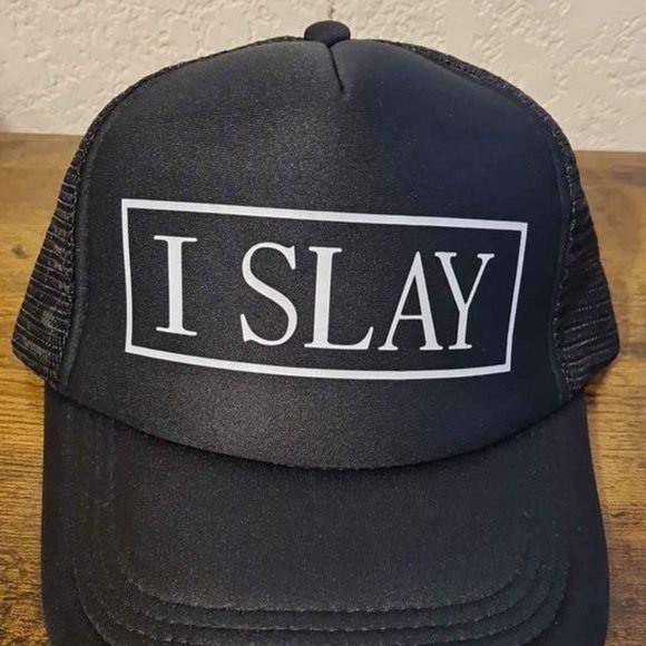 I SLAY Trucker Hat - Picture 2 of 3